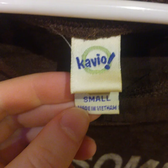 Women's Brown Graphic Tap Hoodie Shirt - Picture 3 of 9